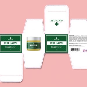 CBD salve packaging template