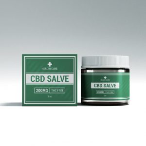CBD salve packaging template