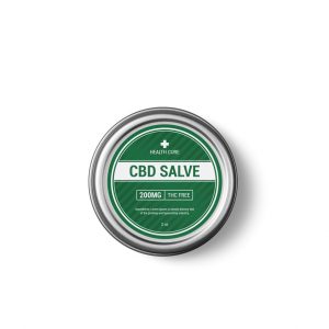 CBD salve sticker template