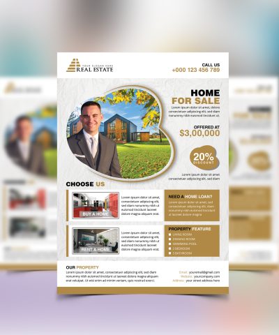 Alternative view of Real-Estate Flyer Template 6 colors