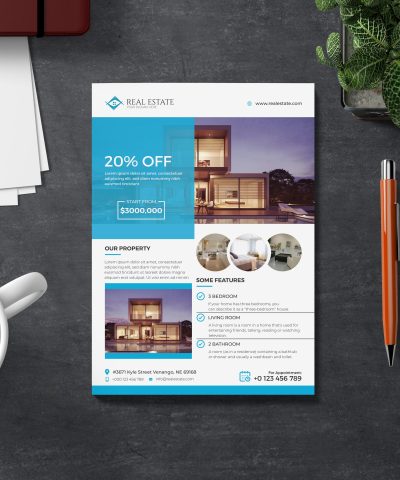 Real-Estate Flyer Print-Ready Template