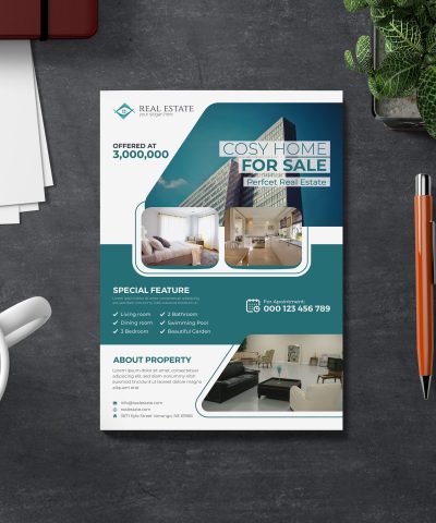 Alternative view of Real-Estate Flyer Print-Ready Template