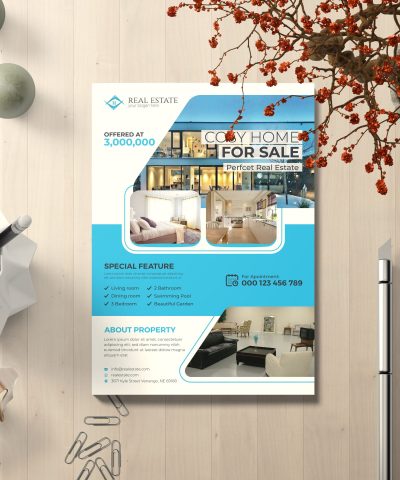 Real-Estate Flyer Print-Ready Template