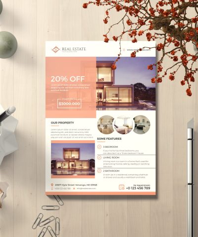Alternative view of Real-Estate Flyer Print-Ready Template
