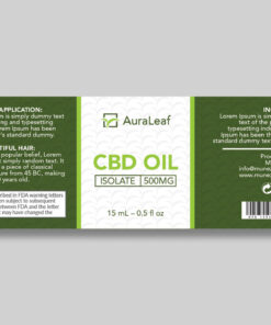 CBD oil design AuraLeaf