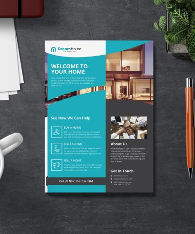 Real-Estate Flyer Print-Ready Template