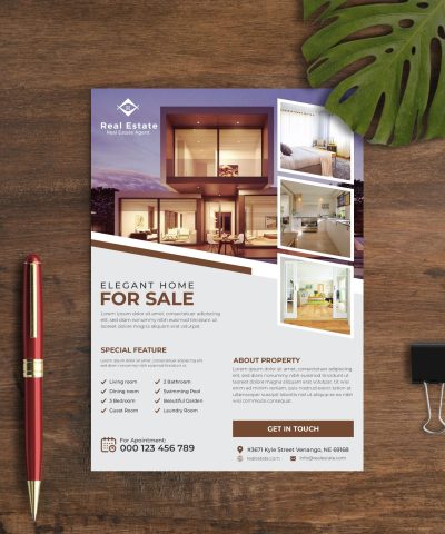 Alternative view of Real-Estate Print-Ready Flyer Design Template
