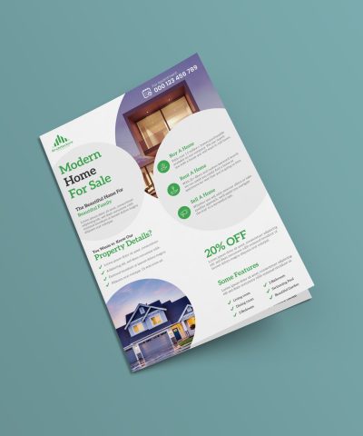 Alternative view of Real-Estate Flyer Print-Ready Template