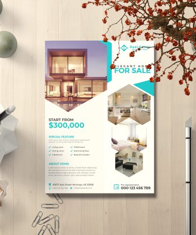 Real-estate Print-Ready Flyer Design Template