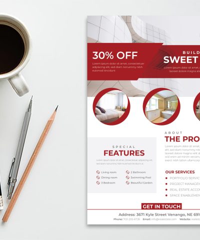 Alternative view of Real-Estate Flyer Print-Ready Template