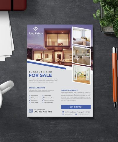 Real-Estate Print-Ready Flyer Design Template