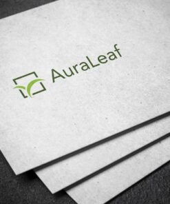 CBD logo design AuraLeaf