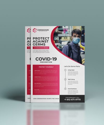 Alternative view of Protect Against Germs Print-Ready Template
