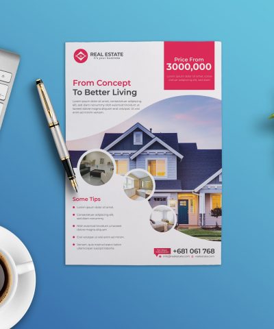 Alternative view of Real-Estate Flyer Print-Ready Template