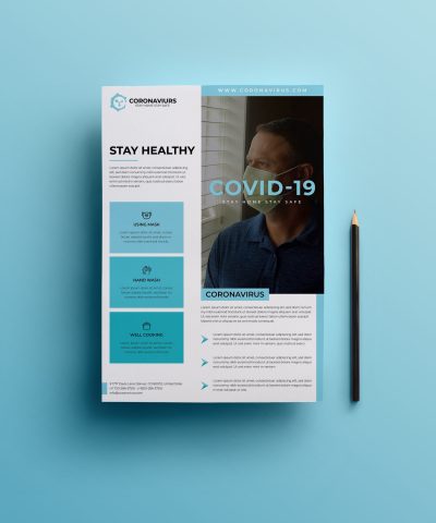 Coronavirus (Covid-19) Print-Ready flyer Template