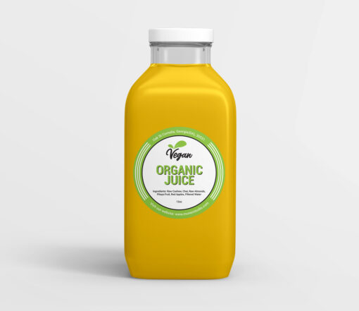 Organic Juice label template