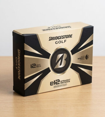 Bridgestone e12 Straight golf balls box template